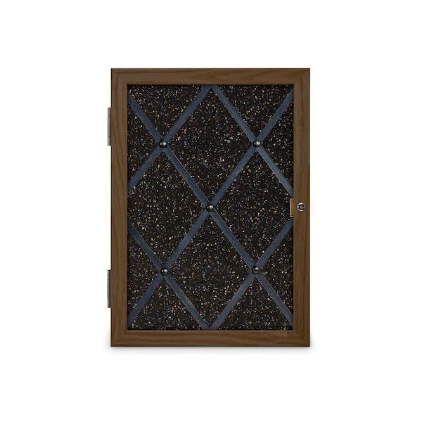 Sliding Door Indoor Enclosed Corkboard, 7